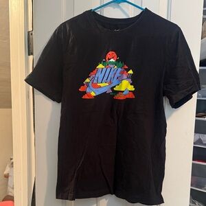 Nike Black Tee with Vibrant Graphic